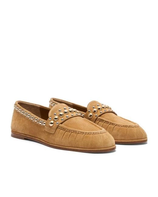 Stuart Weitzman Brown Perry Loafer