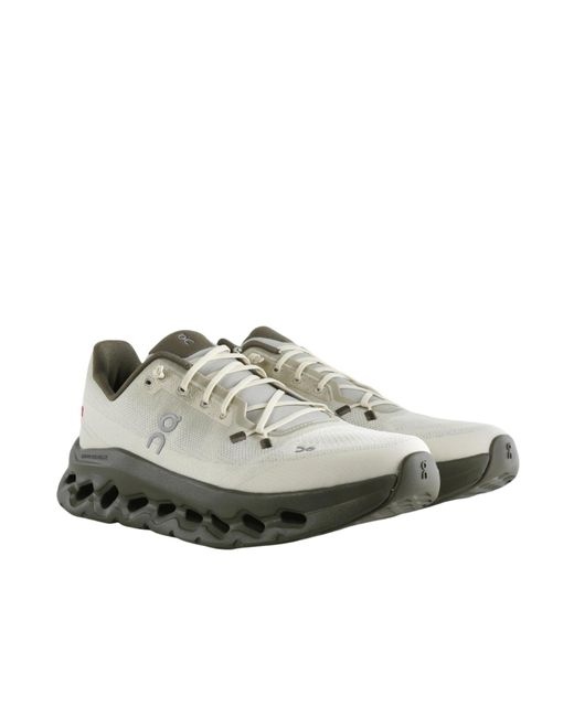 On Shoes Gray Round-Toe Sneakers for men