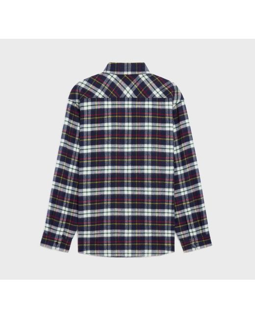 Céline Blue Relaxed Shirt for men