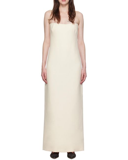 Gabriela Hearst White Tube Top Dress