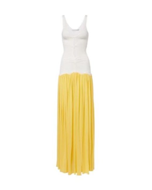 Christopher Esber White Verner Cutout Lace-Trimmed Jersey Maxi Dress