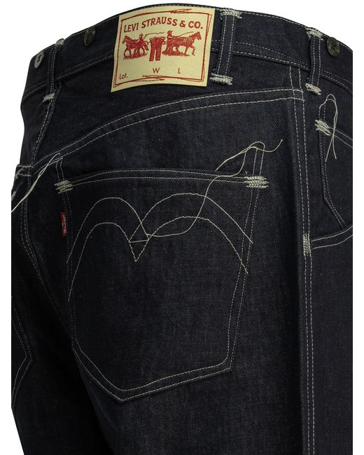Junya Watanabe Black X Levi's 5-Pocket Workwear Jeans Wide Leg Jeans for men
