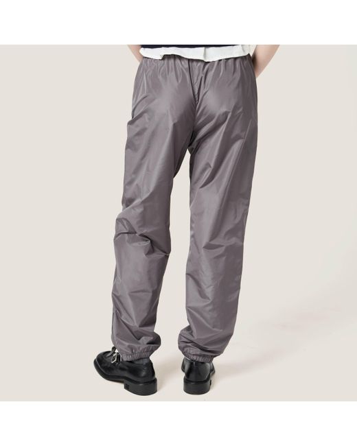 Miu Miu Gray Technical Silk Joggers