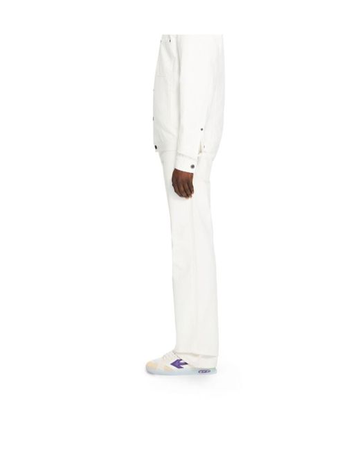 Off-White c/o Virgil Abloh White Half Arrow Slim Relaxed Trousers for men