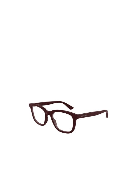 McQueen White Eyewear Square Frame Glasses