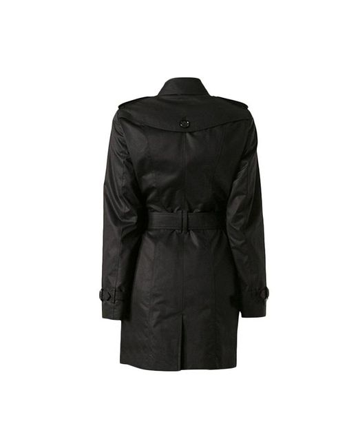 Burberry Black Button Coat