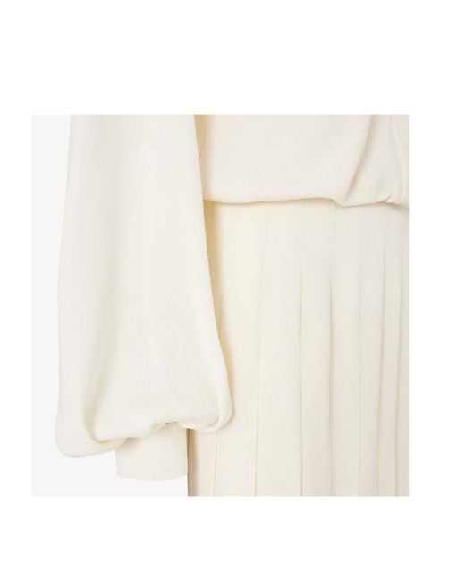 Fendi White Ivory Silk Dress