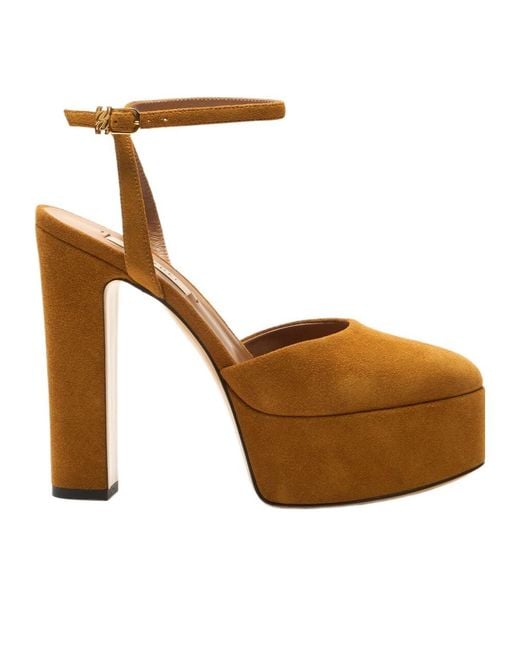 Casadei White Patty Platform Renna Sandal