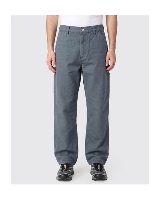 Carhartt Blue Single Knee Straight-Leg Pants for men
