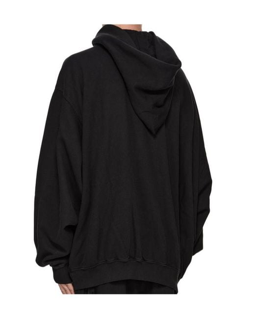 Rick Owens Black Mountain Hun Hoodie for men