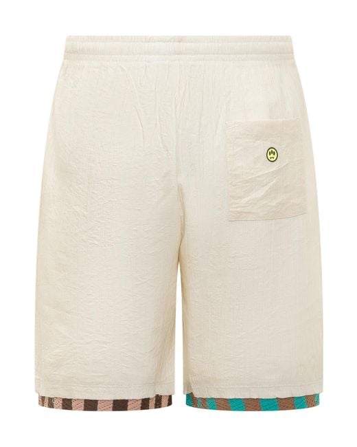 Barrow Natural Elasticated Waistband Shorts for men