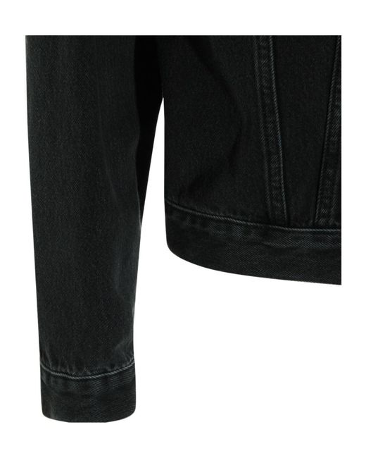 Canali Black Classic Denim Jacket for men