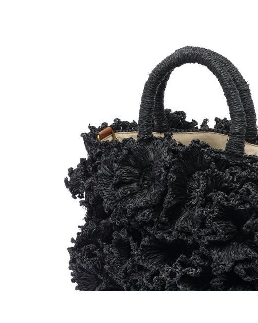 IBELIV Black Coral 3D Decoration Handbag
