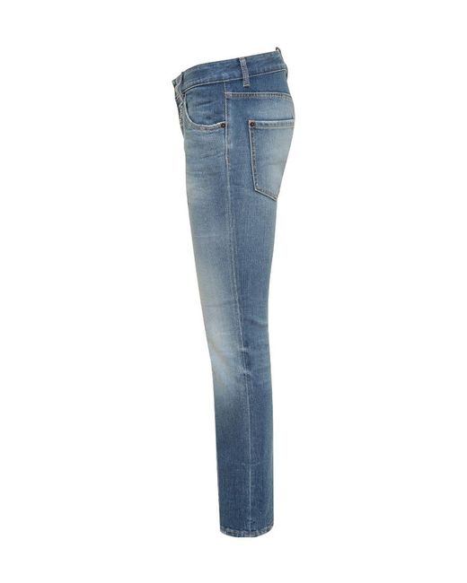 DSquared² Blue Tapered Leg Distressed Jeans