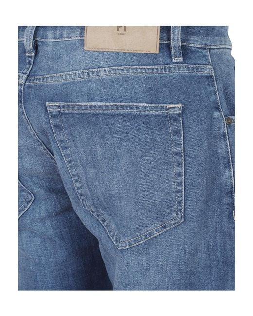 Pt Pantaloni Blue Belt Loop Jeans for men