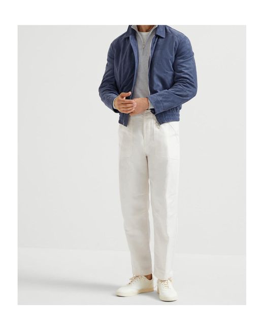 Brunello Cucinelli Gray Cashmere Sweater for men
