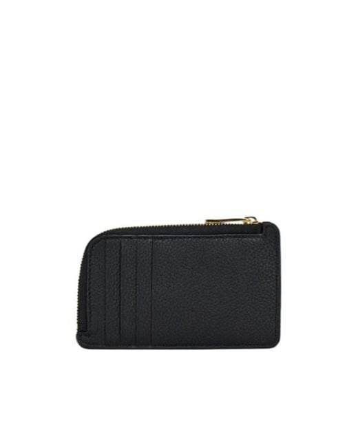 Ferragamo Black Ferragamo Compact Credit Card Holder