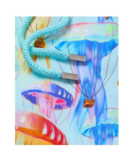 Vilebrequin Blue Jellyfish-Printed Swim Shorts for men