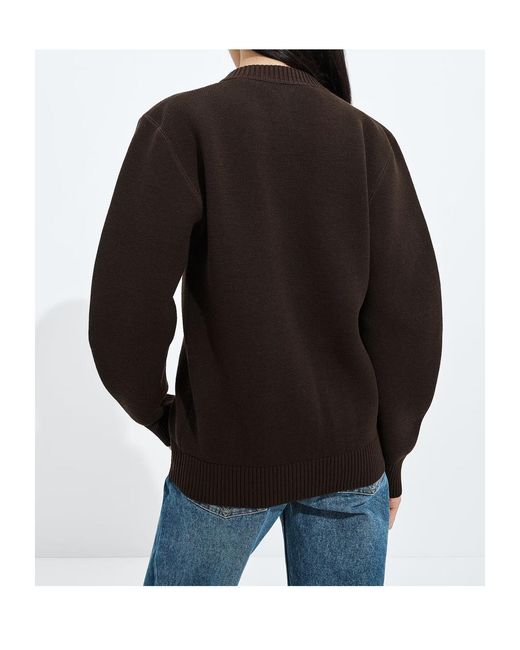 Bottega Veneta Black Wool And Cotton Cardigan