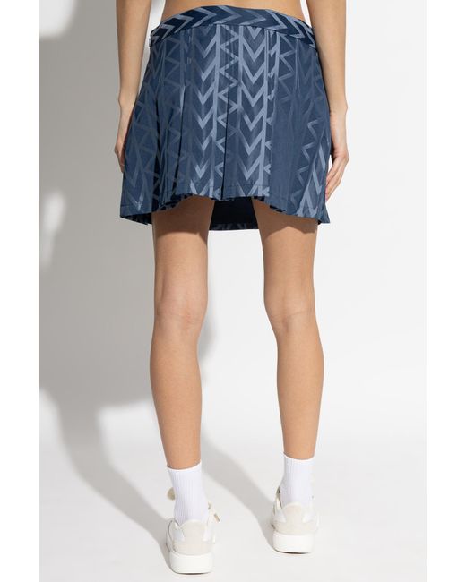 MICHAEL Michael Kors Blue Pleated Mini Skirt