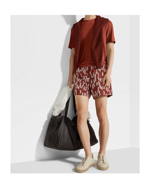Zegna Red Vellus Aureum T-Shirt for men