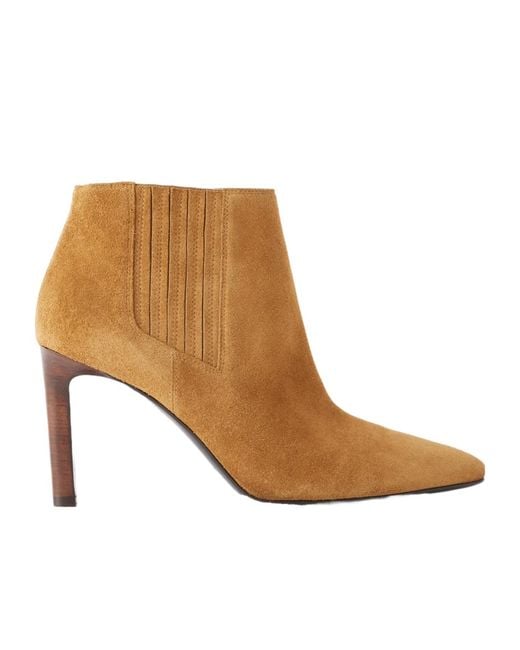 Nili Lotan Brown Pointed Toe High Heel Ankle Boots