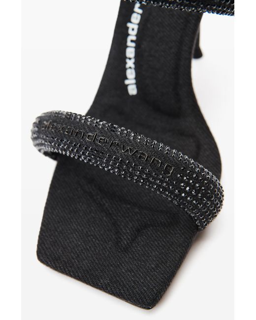 Alexander Wang Black Julie Embellished Heeled Sandals