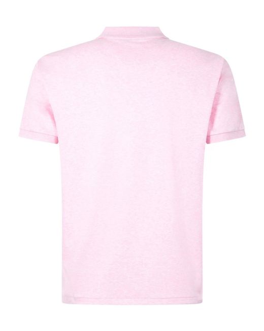 Polo Ralph Lauren Pink Logo Short-Sleeved Polo Shirt for men