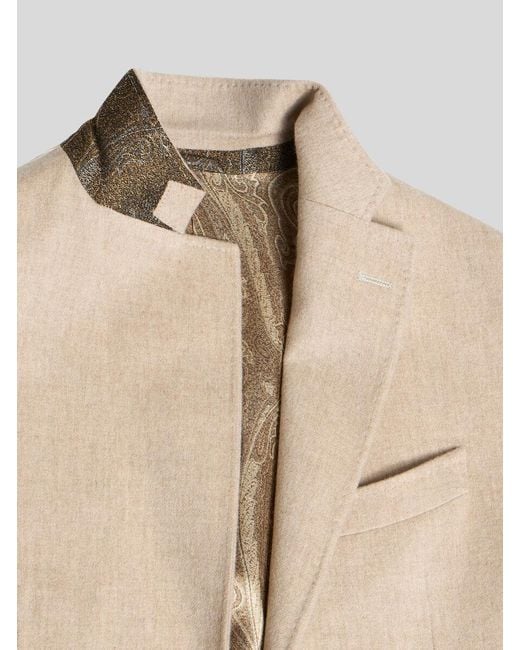 Etro Natural Single-Breasted Tailored Blazer for men