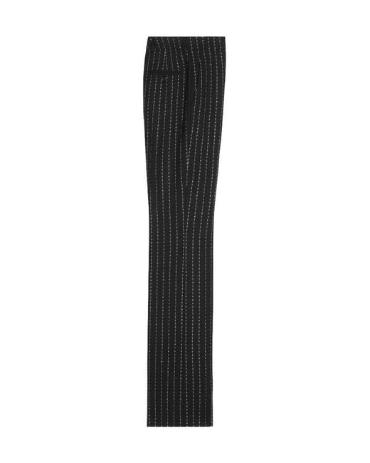 Céline Black Embroidered Flared Pants for men
