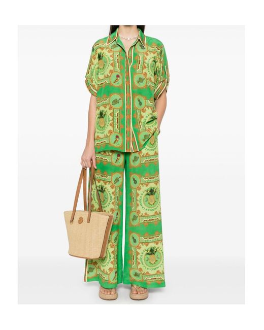 ALÉMAIS Green Short-Sleeved Shirt
