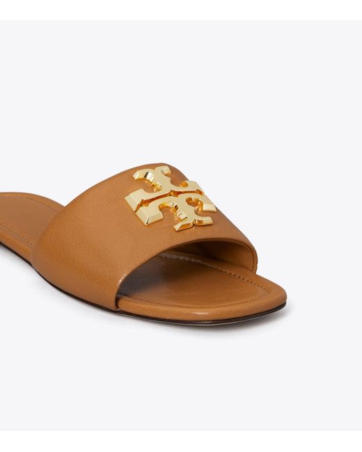 Tory Burch Brown Eleanor Slides