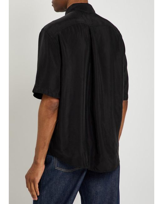 Our Legacy Black Satin Shirt for men