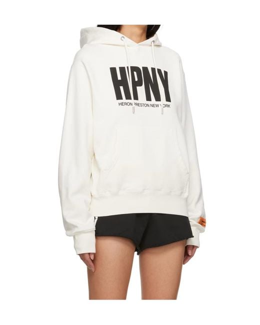 Heron Preston White Long Sleeve Sweatshirt