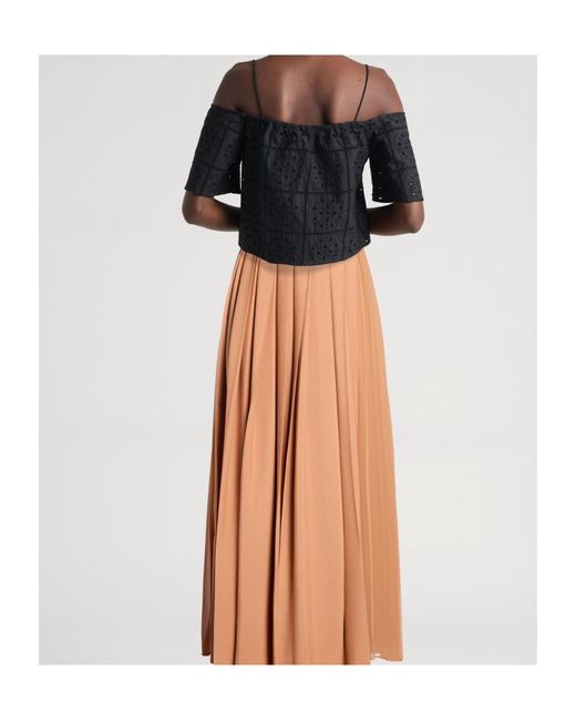MAX&Co. Natural Long Skirt