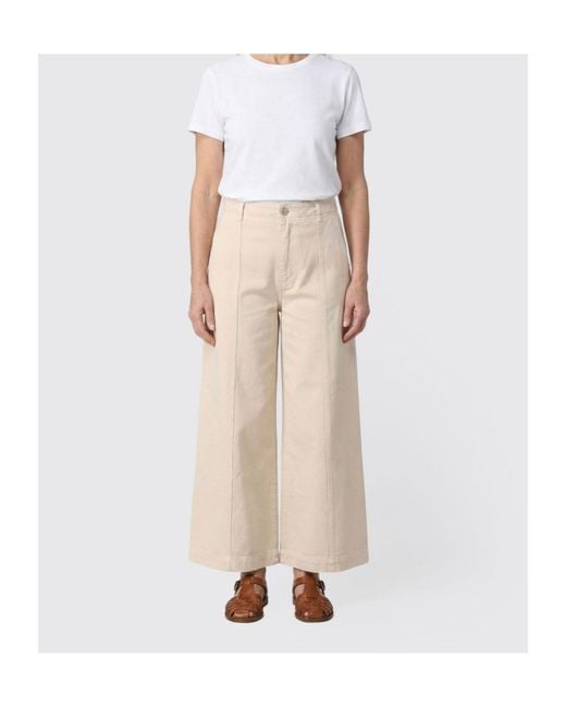 Twinset Natural Wide-Leg Trousers