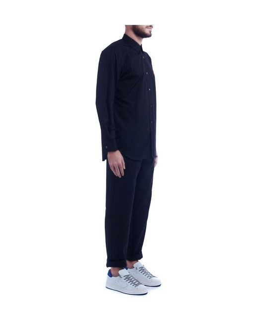 COMME DES GARÇONS PLAY Blue Lapel Shirt for men