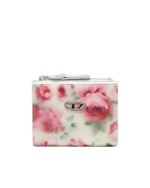 DIESEL Pink Play Bi-Fold Zip Ii Wallet