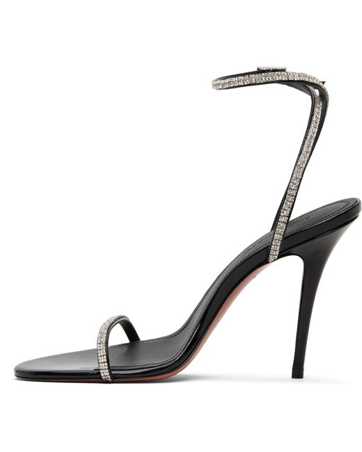 AMINA MUADDI White Diamante 105 High-Heeled Sandals