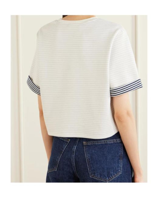 FRAME White Crew Neck T-Shirt