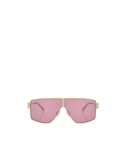 Miu Miu Pink Oversize-Frame Tinted Sunglasses