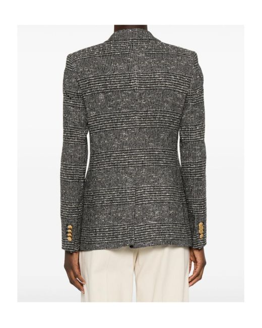 Tagliatore Gray Parigi Bouclé Double-Breasted Jacket