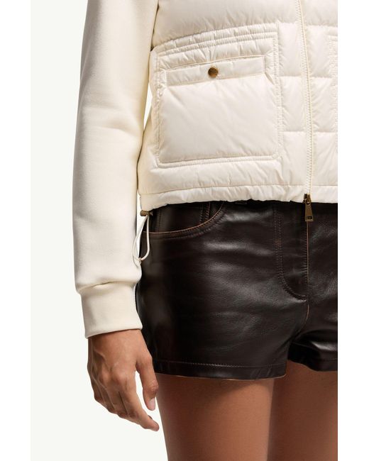 Moncler White Zip-Up Sweatshirt
