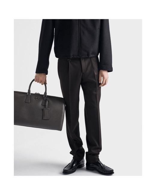 Prada Black Wool Pants for men