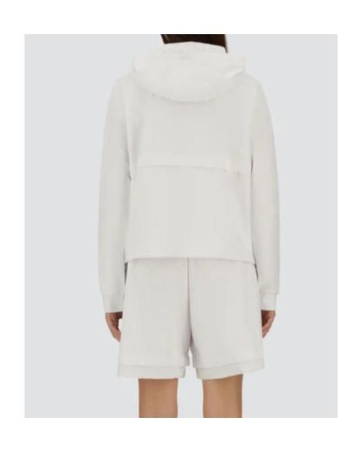 Herno White Zip-Up Windbreaker Hoodies