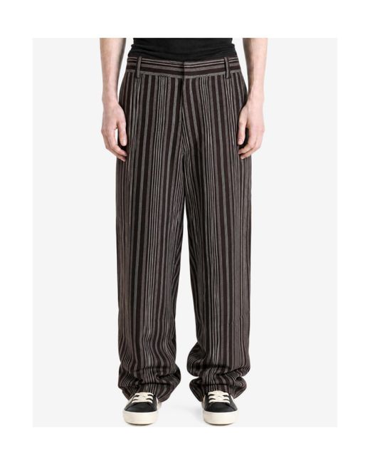 The Elder Statesman Gray Casual Trousers With Belt Loops for men