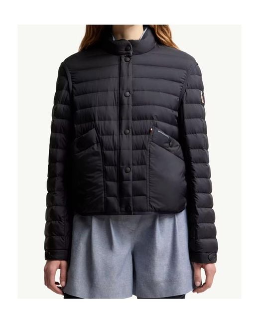 Moncler Blue Grenoble Madulains Logo Patch Quilted Jacket