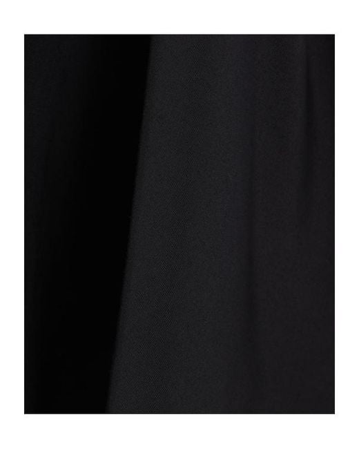 Yohji Yamamoto Black Elastic-Waist Skirt