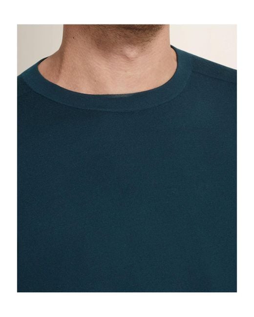 Zegna Blue Dark Vellus Aureum Crewneck for men