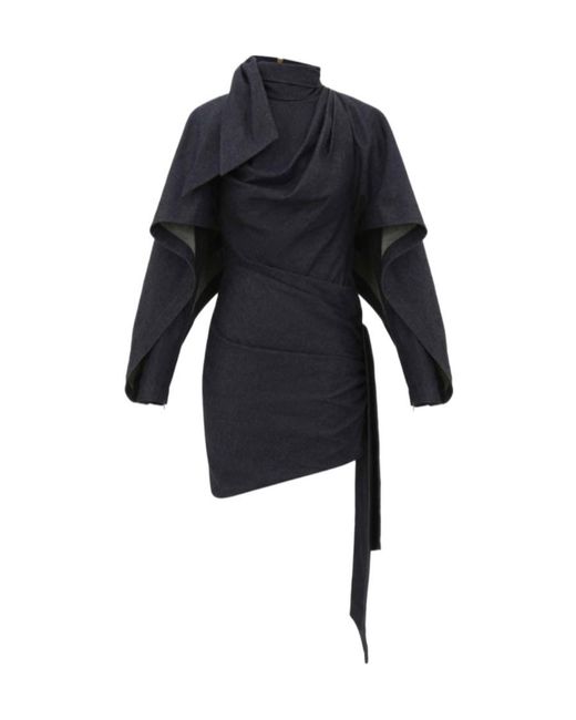 Zimmermann Blue Valiant Draped Denim Mini